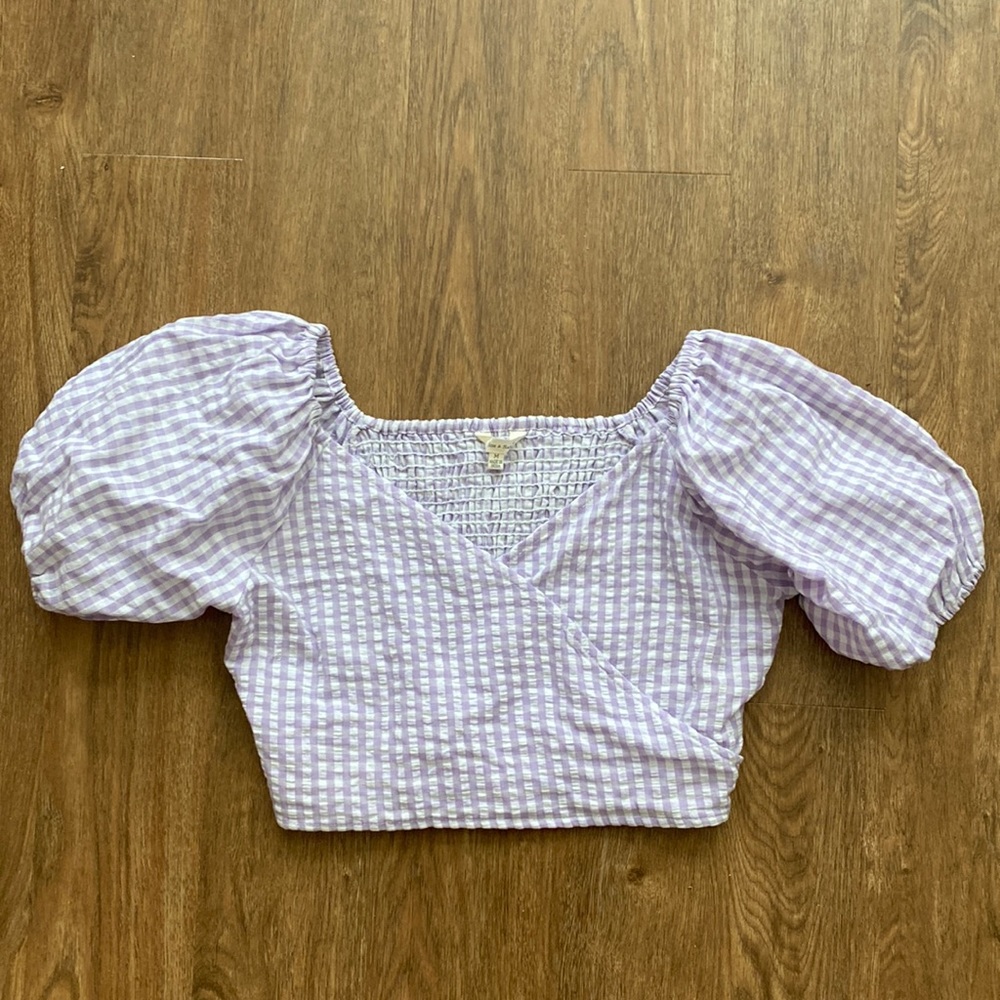 Gingham Crop Top